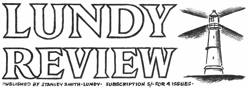Lundy Review masthead